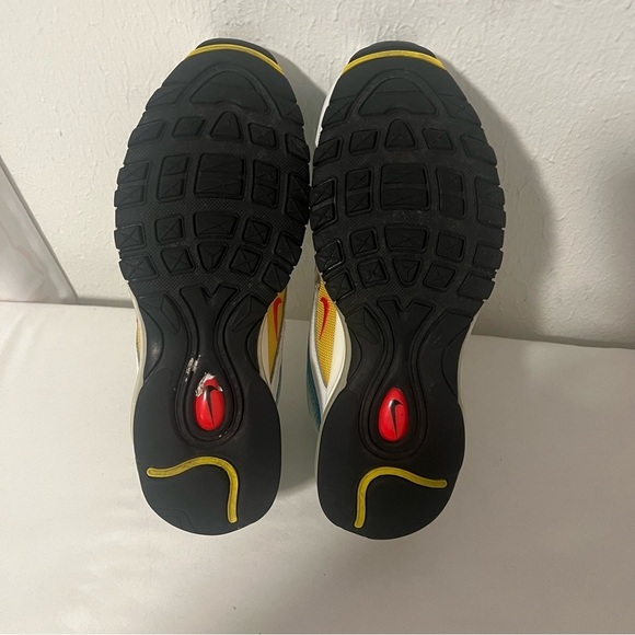 Nike Mens US Size 7 Air Max 97 DQ7644-100 Spring Floral Running White Blue Green - Picture 6 of 7